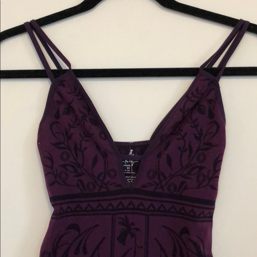 Free People Purple Cut-out Bodycon Dress